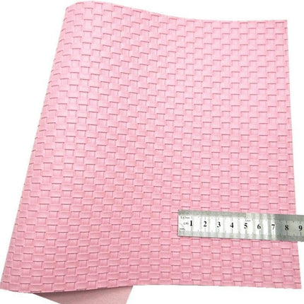 Floral Embossed Synthetic Leather Craft Sheet for Elegant DIY Projects