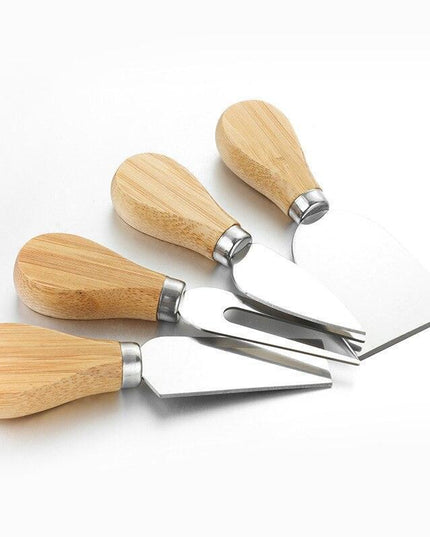 Artisan Cheese Knife Collection with Stylish Wood Handles