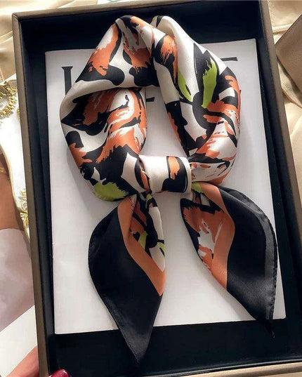 Elegant 70x70CM Printed Polyester Scarf for Timeless Style