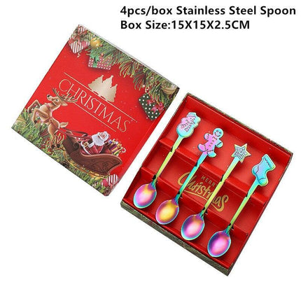 Joyful Holiday Spoon Set for Festive Dining