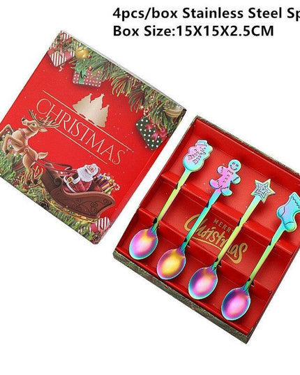Joyful Holiday Spoon Set for Festive Dining