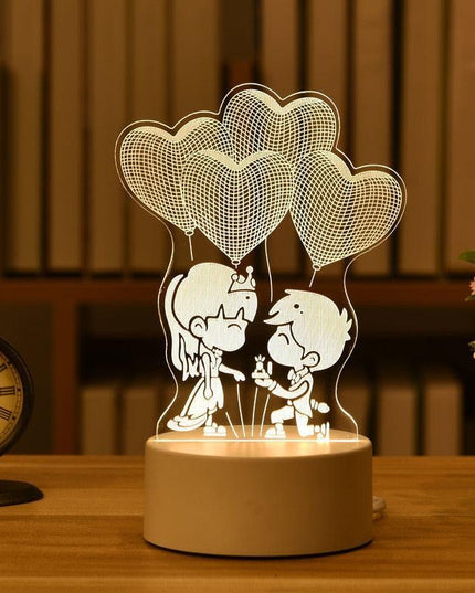 Enchanting 3D Illusion LED Night Light - Illuminate Your Space with Wonder