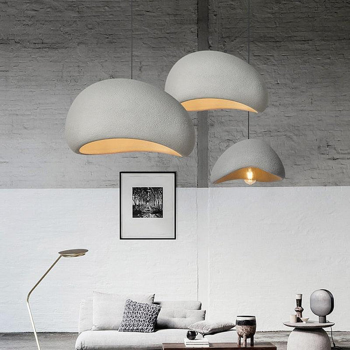 Modern Nordic Wabi-sabi LED Ceiling Chandeliers for Stylish Living Spaces