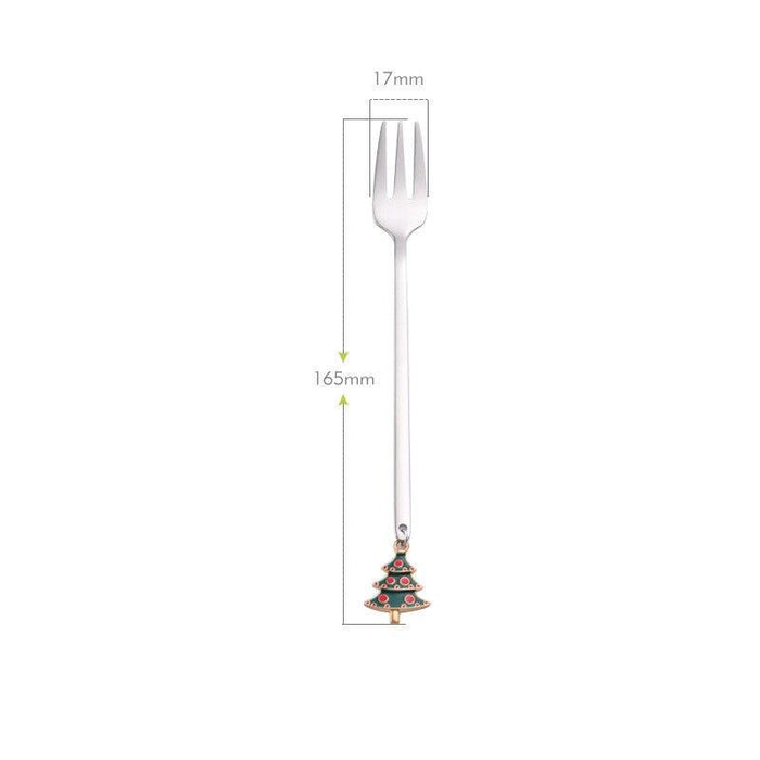 Joyful Christmas Stainless Steel Cutlery Set - Festive Table Setting Upgrade