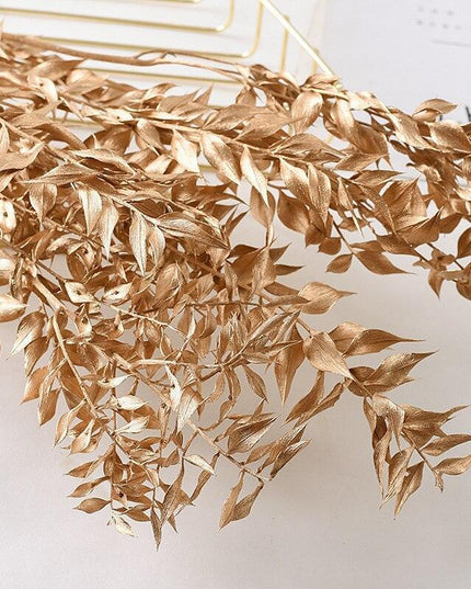 Eternal Charm Metallic Dried Leaf Collection | Assorted Elegance - 50g