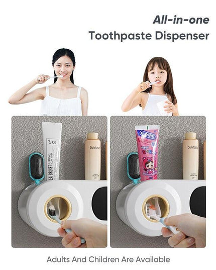 Comprehensive Bathroom Organizer Set for Toothbrushes, Cups, and Cosmetics