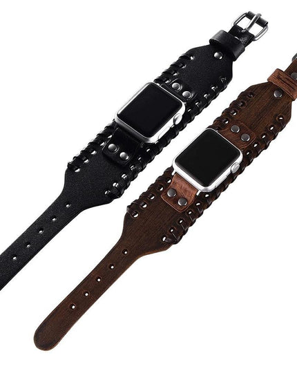 Timeless Calf Leather Apple Watch Band - Classic Vintage Charm