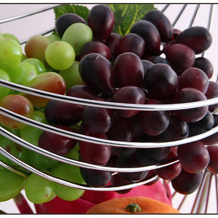 Sleek Stainless Steel Multi-Functional Storage Tray for Fruits and More
