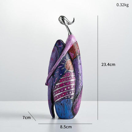 Vibrant Resin Abstract Sculpture for Modern Home Aesthetics