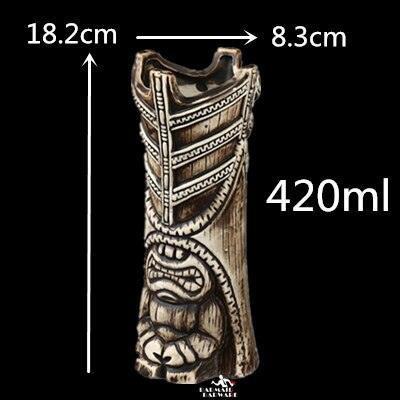 Stylish 450ml Tiki Mug for Cocktails, Beer, and Wine Enthusiasts