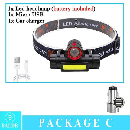 Compact Adventure COB Headlamp with Customizable Lighting and Comfort Fit