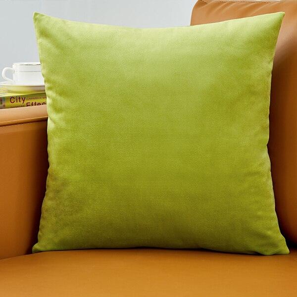 Plush Golden Velvet Pillow Cover Set - Perfect for Home, Vehicle, and Office Elegance