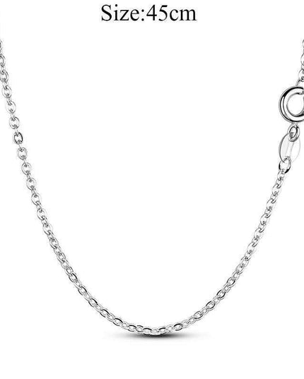 Elegant Customizable 925 Silver O Pendant Necklace for Women - Essential Minimalist Accessory