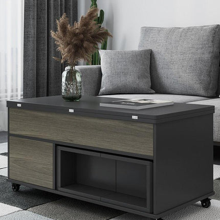 Convertible Lift-Top Coffee Table: Versatile Dining & Living Space Solution