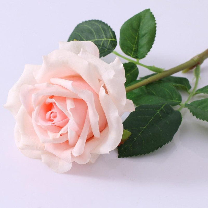 Elegant Artificial Pink and White Roses: Ideal for Wedding Decor and Home Enhancement