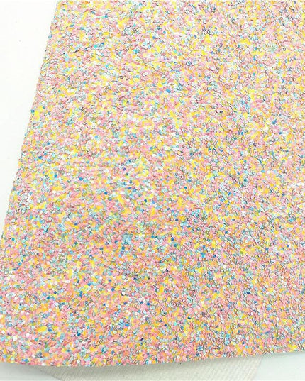 Sparkling Easter Faux Leather Crafting Sheets - Assorted Glitter in Pink, Yellow, and Mint