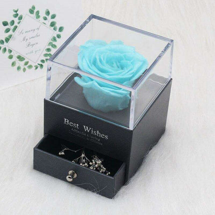 Eternal Elegance Rose Glass Display - A Timeless Tribute to Lasting Affection