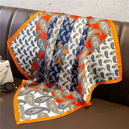 Elegant 70x70CM Printed Polyester Scarf for Timeless Style