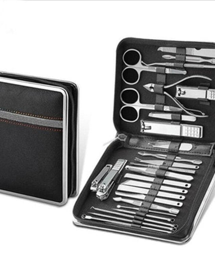 Premium Stainless Steel Nail Care Set with Portable Case: All-in-One Manicure Essentials for Professionals and Enthusiasts