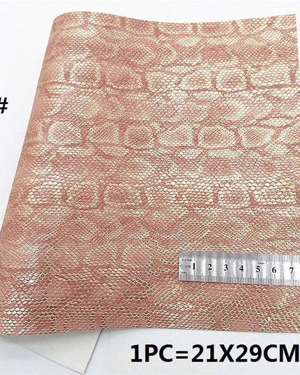Sparkling Rose Gold Glitter Leather Crafting Sheet - Transform Your DIY Projects with Elegance