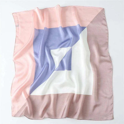 Elegant 70x70CM Printed Polyester Scarf for Timeless Style