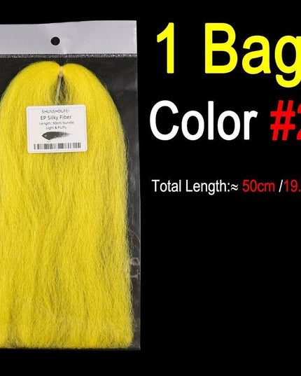 Vivid Synthetic Hair Fly Tying Material - High-Quality Fiber for Authentic Fly Designs