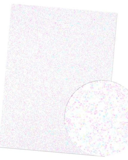 Iridescent Rainbow Glitter Vinyl Crafting Roll - Creative Shimmer Kit