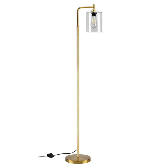 Elevate Your Home with Stylish Metal LED Floor Lamp - Gold/Black