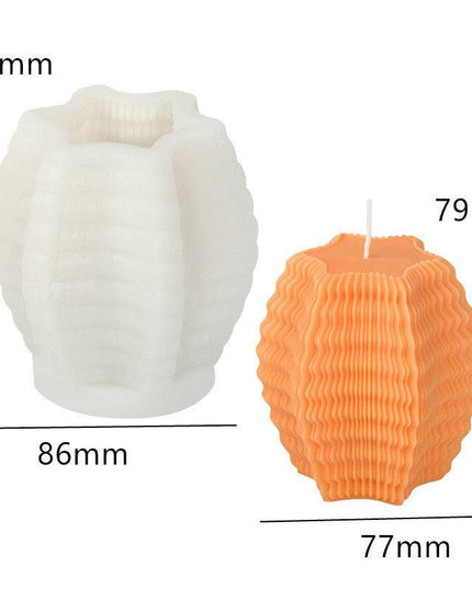 Creative Spiral Pillar Silicone Mold for Unique Candle and Soap Crafting!