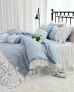 Set of 4 - w/ Offwhite bedskirt / Twin Plus