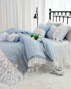 Set of 4 - w/ Offwhite bedskirt