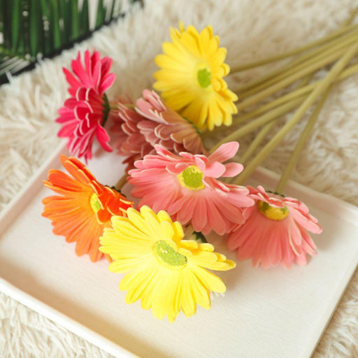 38cm Vibrant Artificial Gerbera Flower Daisies Bouquet for Special Occasions & Home Decor