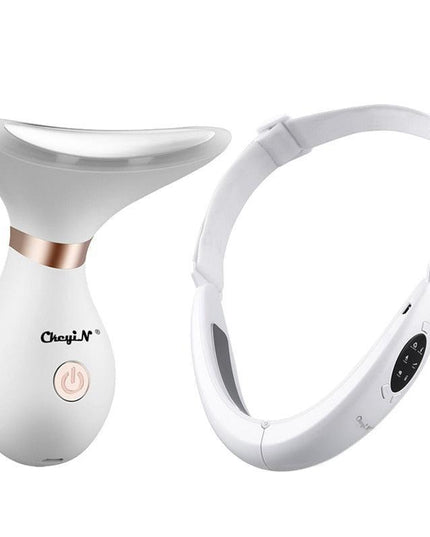 Youthful Radiance: Advanced Facial Contouring Device with Red Light Therapy and EMS Technology