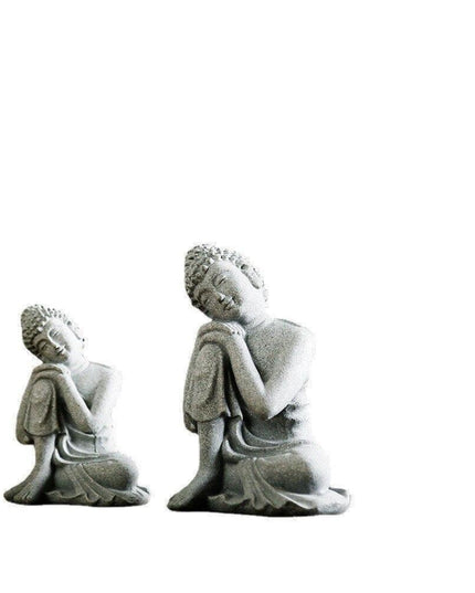 Tranquil Buddha Candle Holder - Vintage Chinese Home Accent