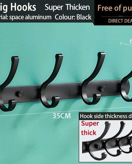 Space-Saving Aluminum Hook Organizer: Efficient and Stylish Storage for Any Room