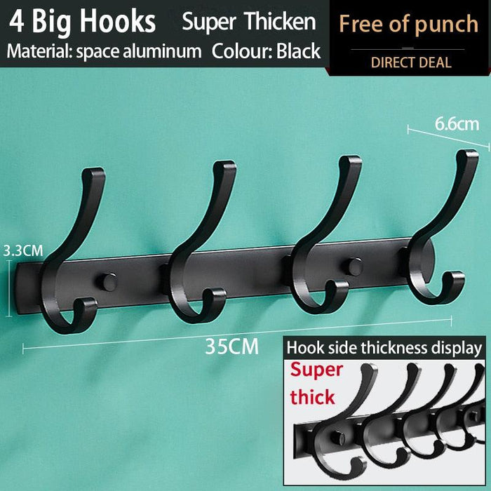 Space-Saving Aluminum Hook Organizer: Efficient and Stylish Storage for Any Room