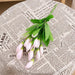 Sunny Yellow Tulip Silk Flower Bouquet - 21 Realistic Artificial Blooms for Elegant Home Decor