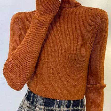 Chic Knitted Turtleneck Sweater: Perfect for Cozy Autumn Days