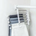 Innovative Stainless Steel Pant Hanger with 5-in-1 Adjustable Design