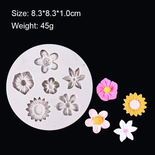 Marine Magic Silicone Mould with Mermaid, Starfish, and Seahorse Shapes