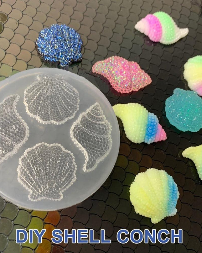 Artistic Shell and Conch Silicone Mold Set for Gourmet Baking Creations