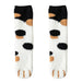 Cozy Animal Paw Print Women's Fleece Socks - Cute Kawaii Style for Warm Feet