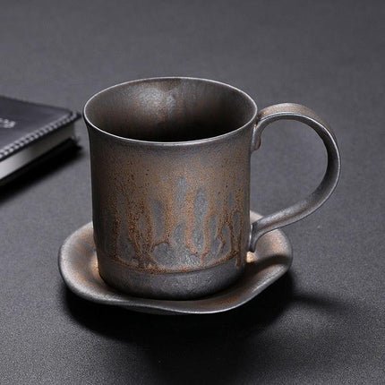Artisan Vintage Japanese Stoneware Mug Set for Coffee and Tea Lovers