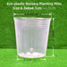 Ultimate Clear Planting Bowls Set: 100 Nursery Cups for Lush Plant Growth