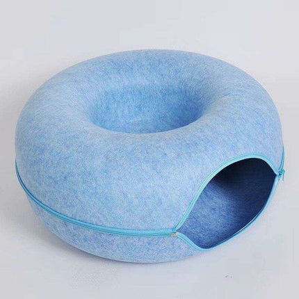 Purrfect Play Oasis: Versatile Cat Tunnel Bed with Training Features