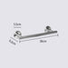 Modern Stainless Steel Bathroom Accessory Set with Robe Hooks and Towel Bar
