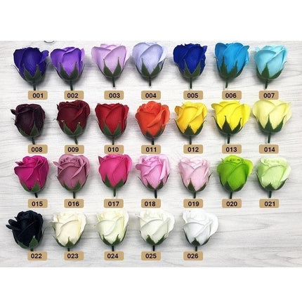 Blossoming Rose Soap Flower Collection - 50 Piece Set for Elegant Decor and Special Occasions