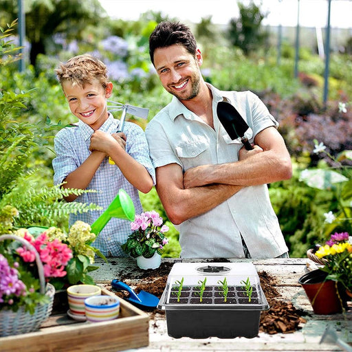 Advanced LED Grow Light Seedling Starter Kit with Customizable Humidity Control - Bundle of 5