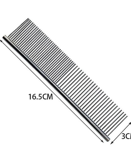 Ergonomic Long-Hair Dog Grooming Brush for Gentle Care