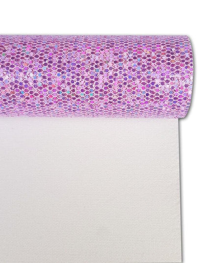 Sparkling Purple Chunky Glitter Fabric Roll - Must-Have for Creative DIY Projects